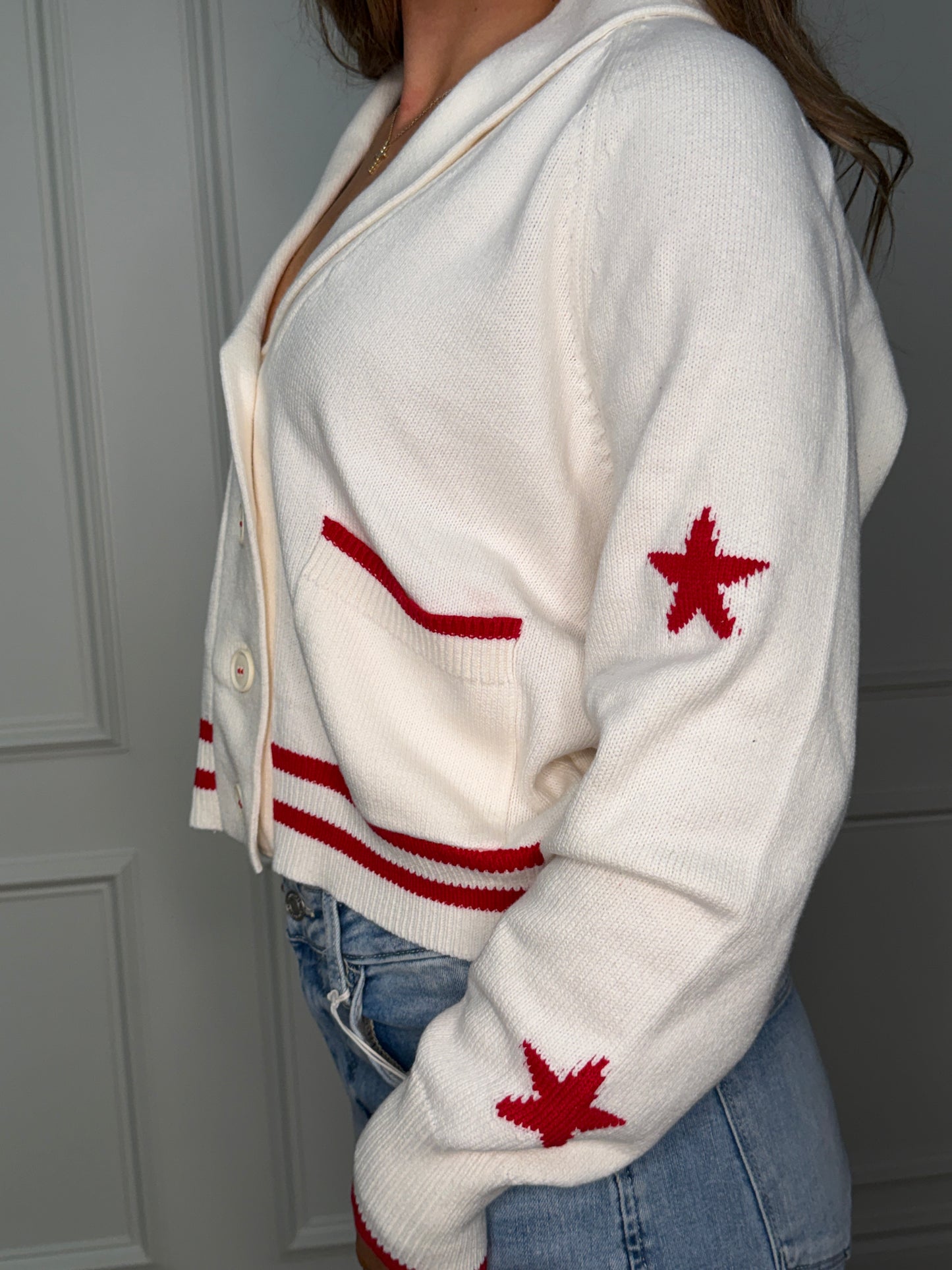 Alyce American Bow Cardigan