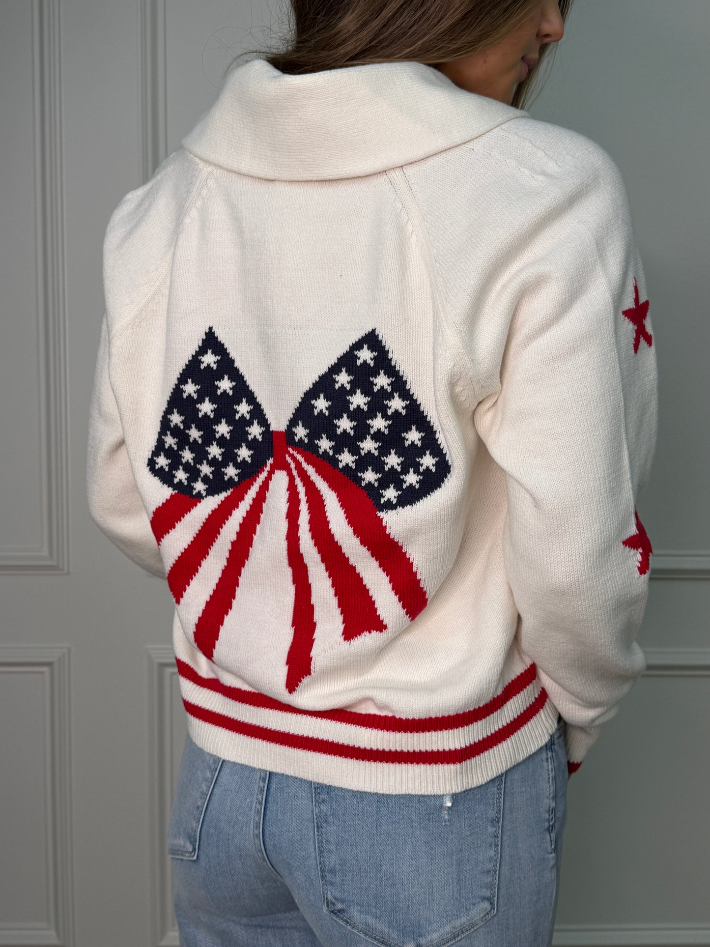 Alyce American Bow Cardigan