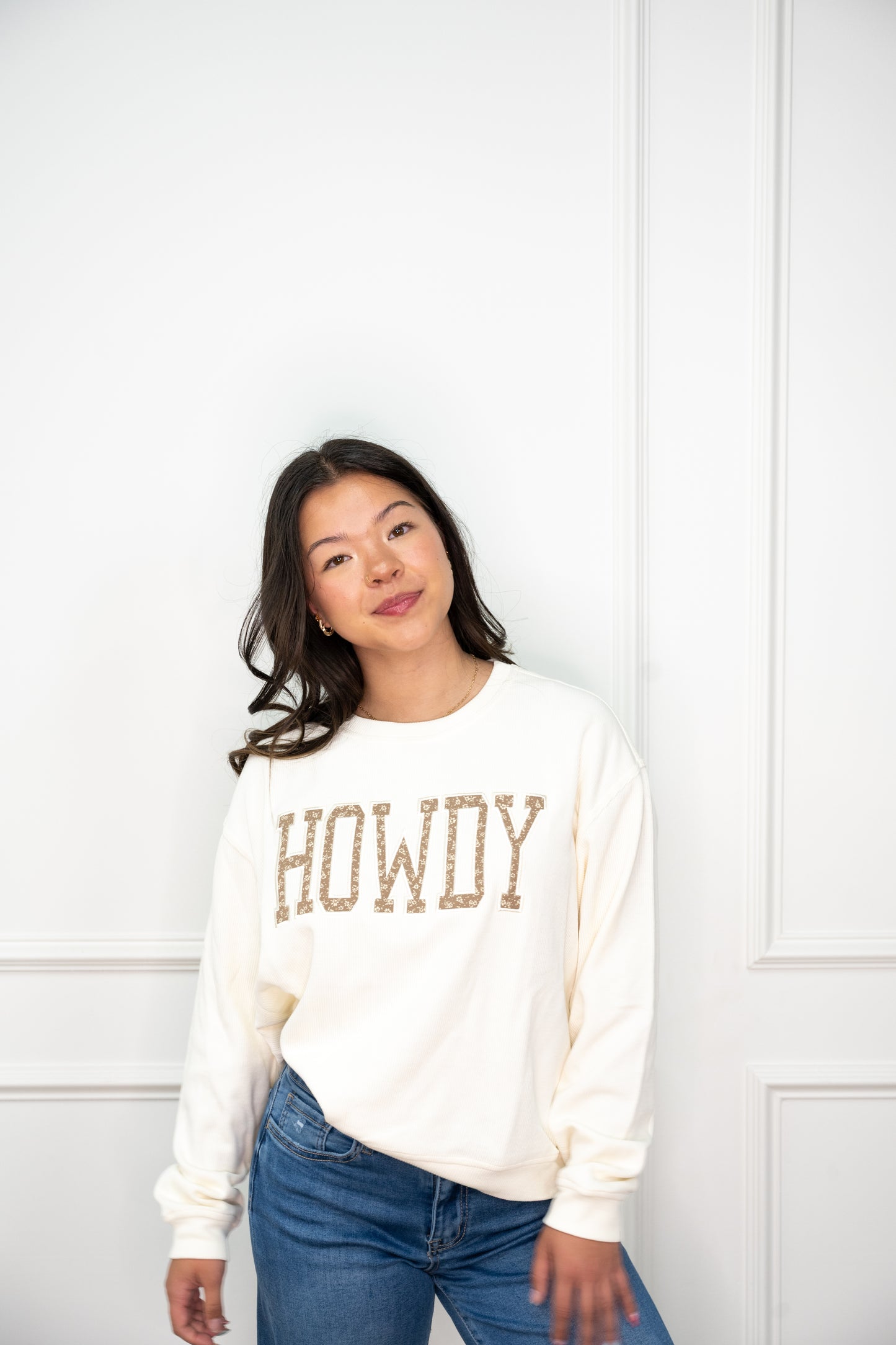Western Howdy Floral Graphic Sweatshirt