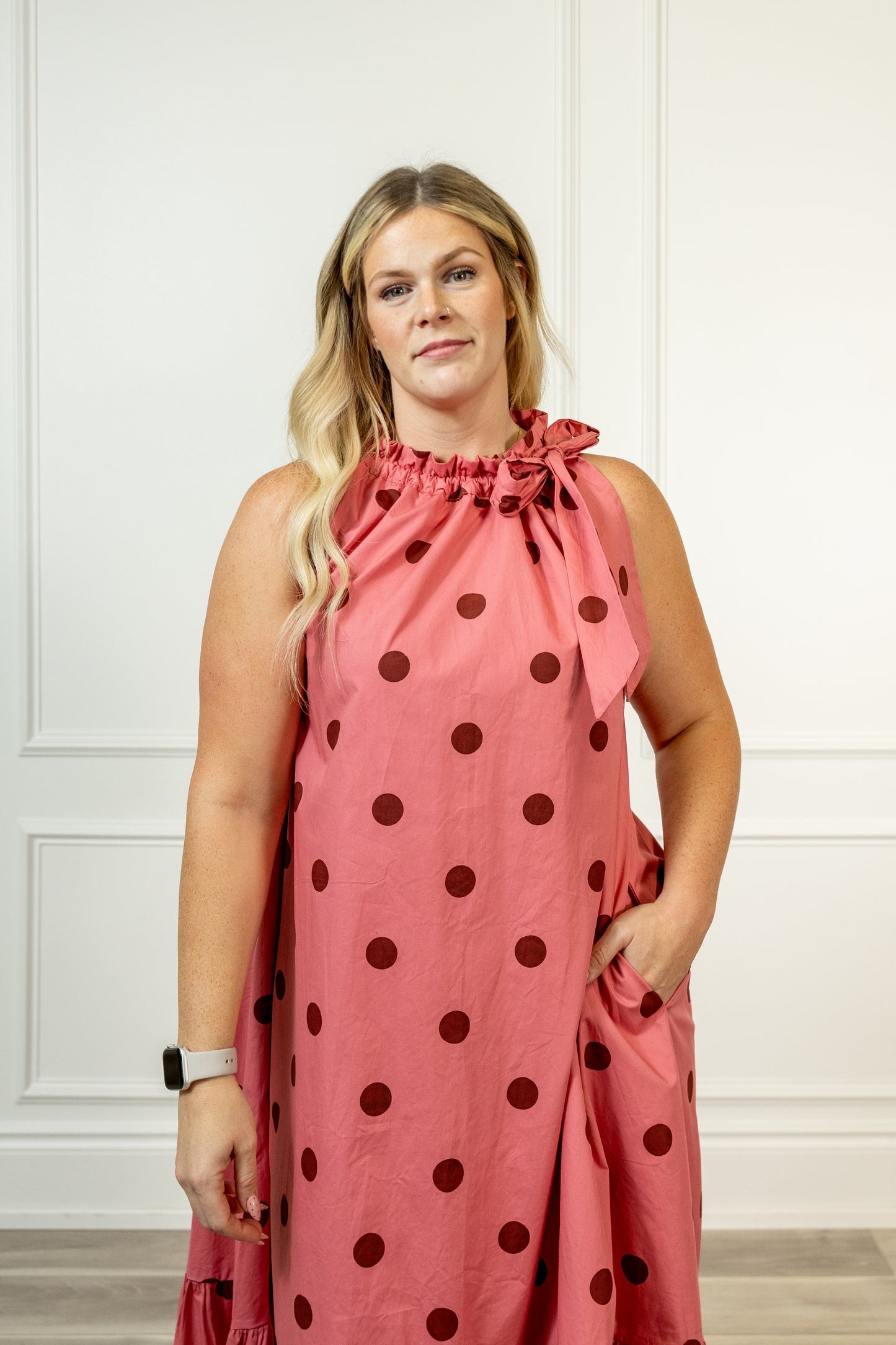 Sabine Polkadot Midi