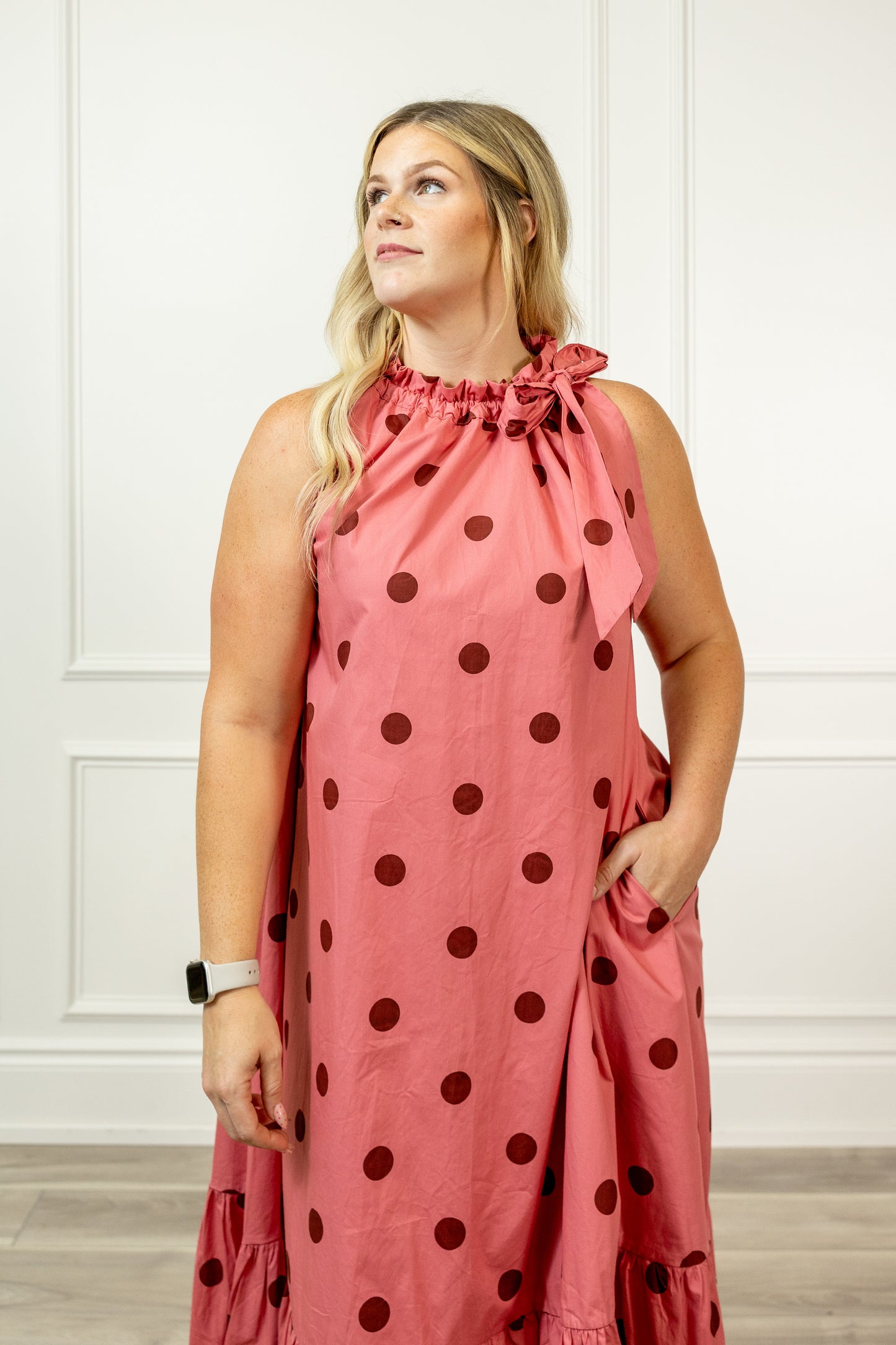Sabine Polkadot Midi