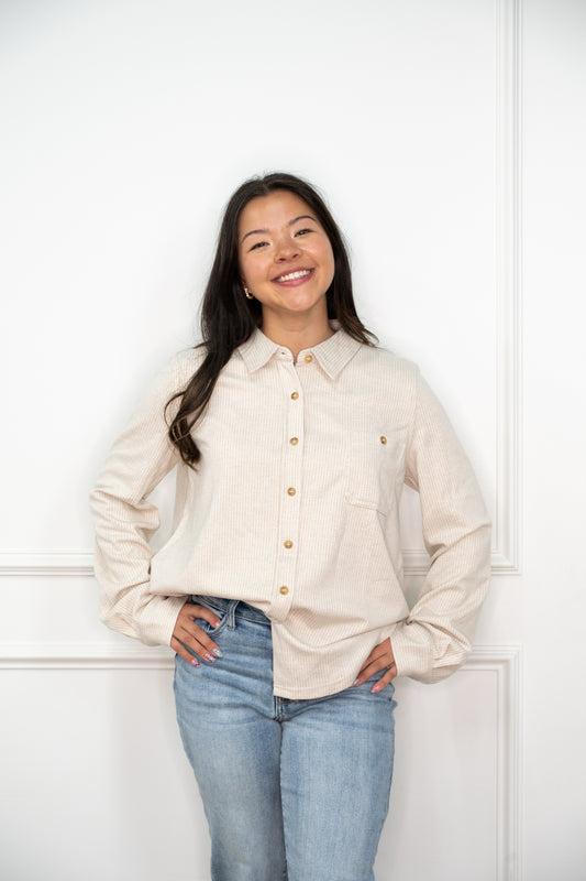 Jacey Button Up Top