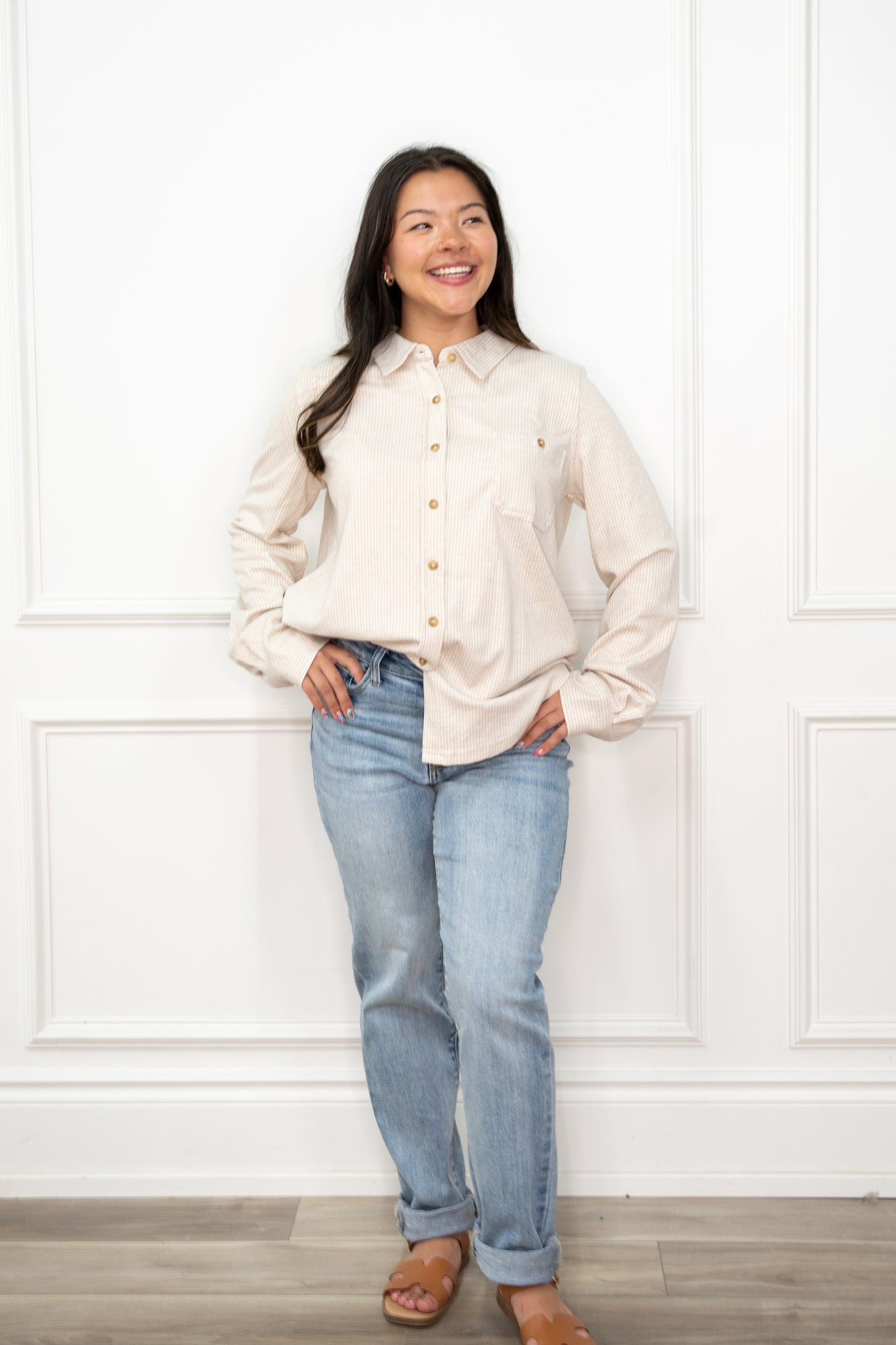 Jacey Button Up Top