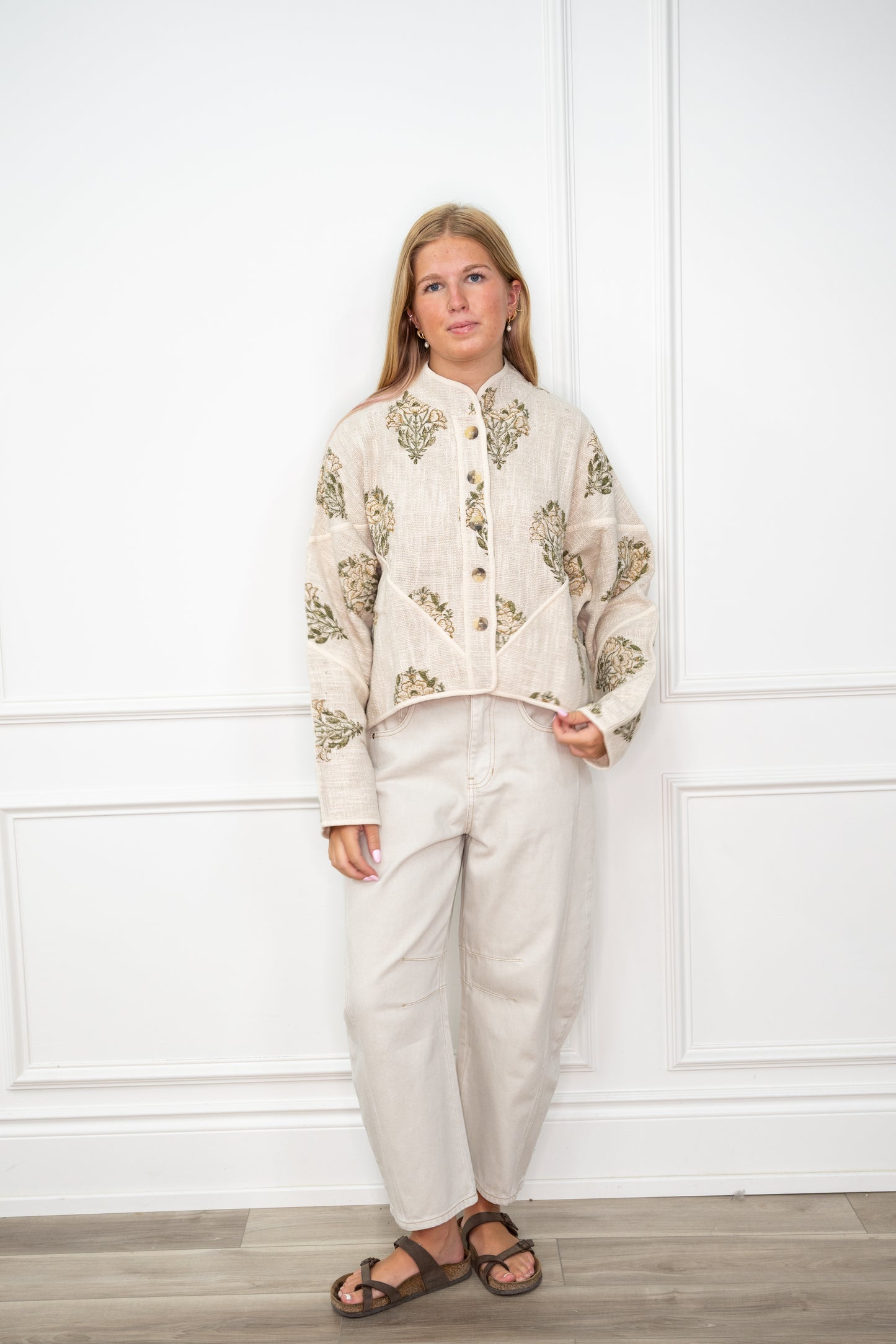 Amella Quilted Button Up