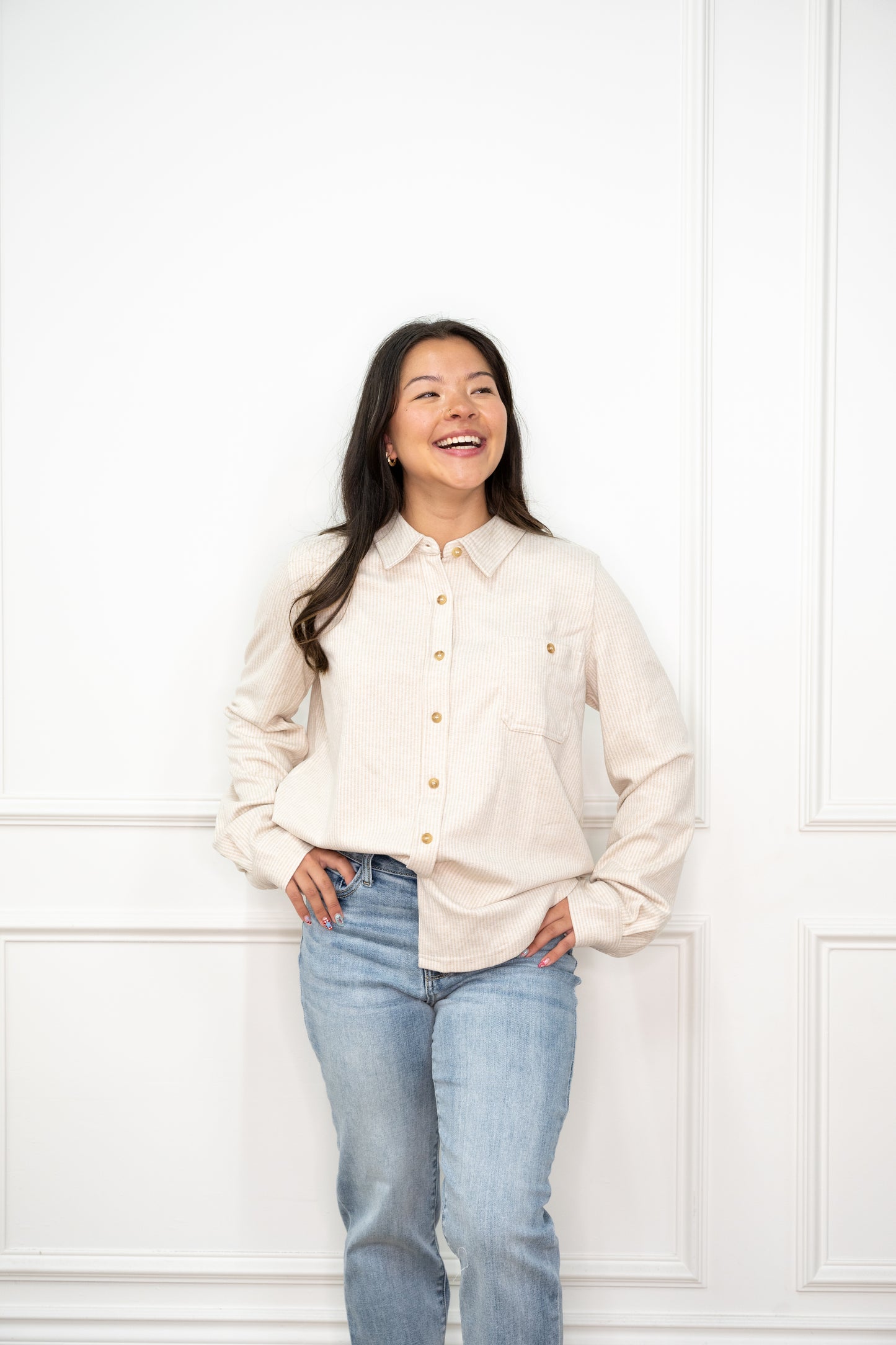 Carlee Button Up