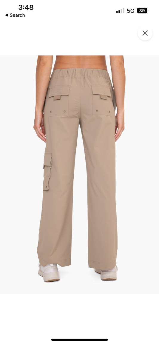 Mid Rise Cargo Pants