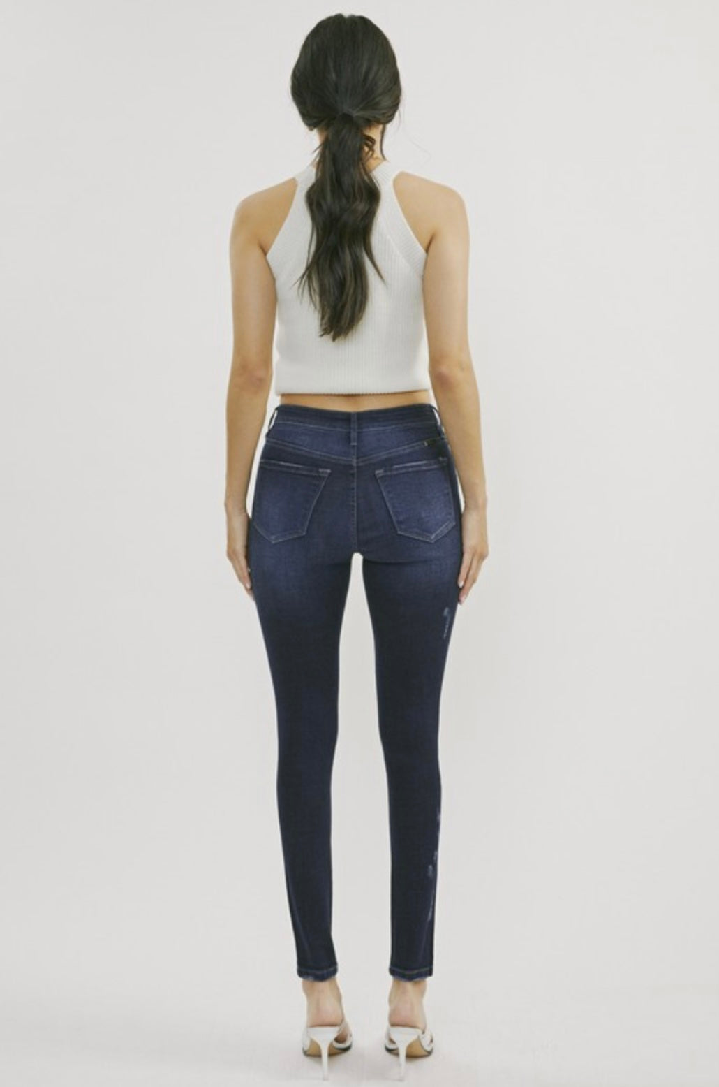 Dark High Rise Skinny