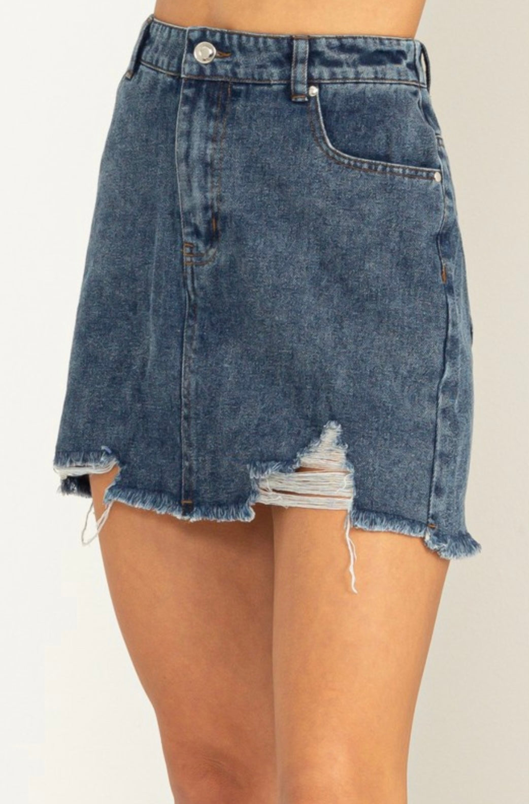 Blue Denim Skirt