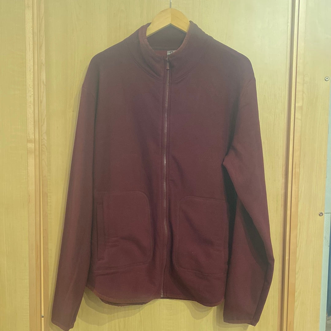 Mens Burgundy Fleece