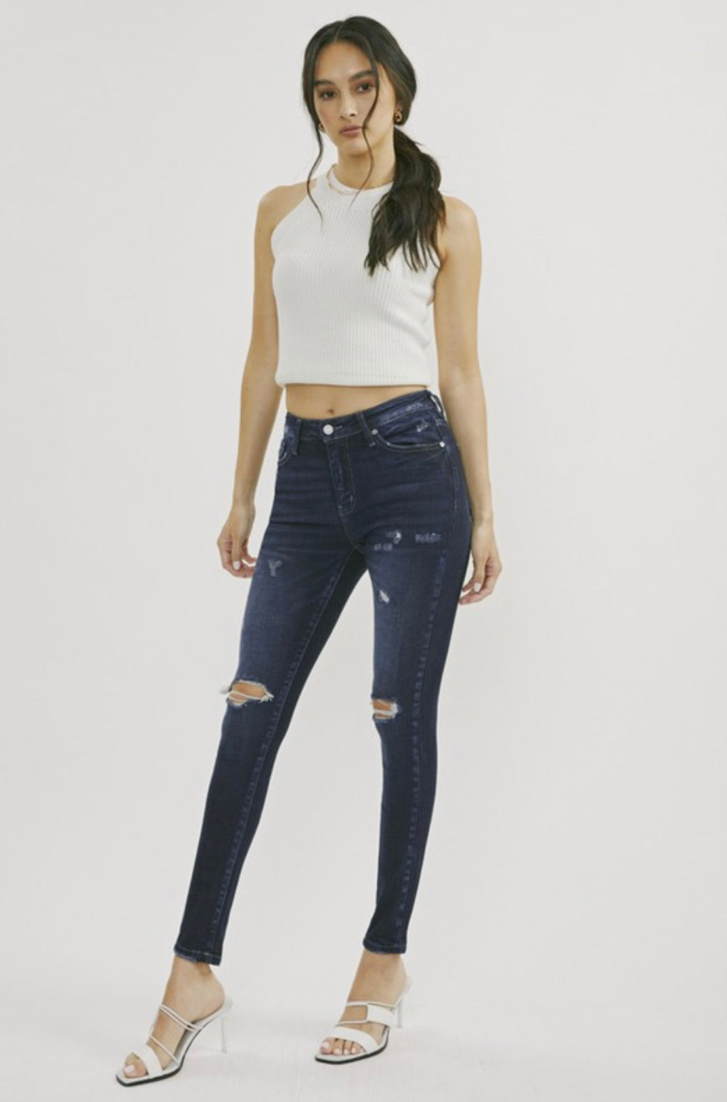 Dark High Rise Skinny