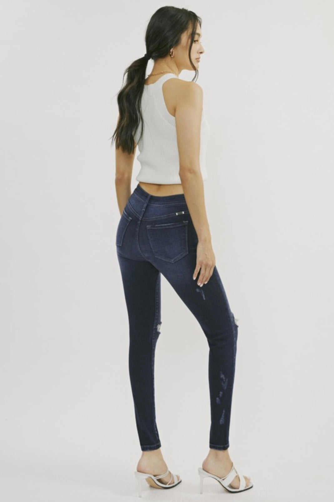 Dark High Rise Skinny